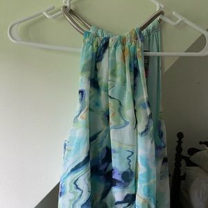 Vince Camuto long summer dress high neckline.